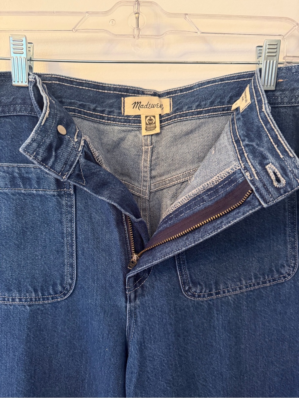 Madewell Superwide-Leg Cuffed Jeans - size 30 - Picture 5 of 11